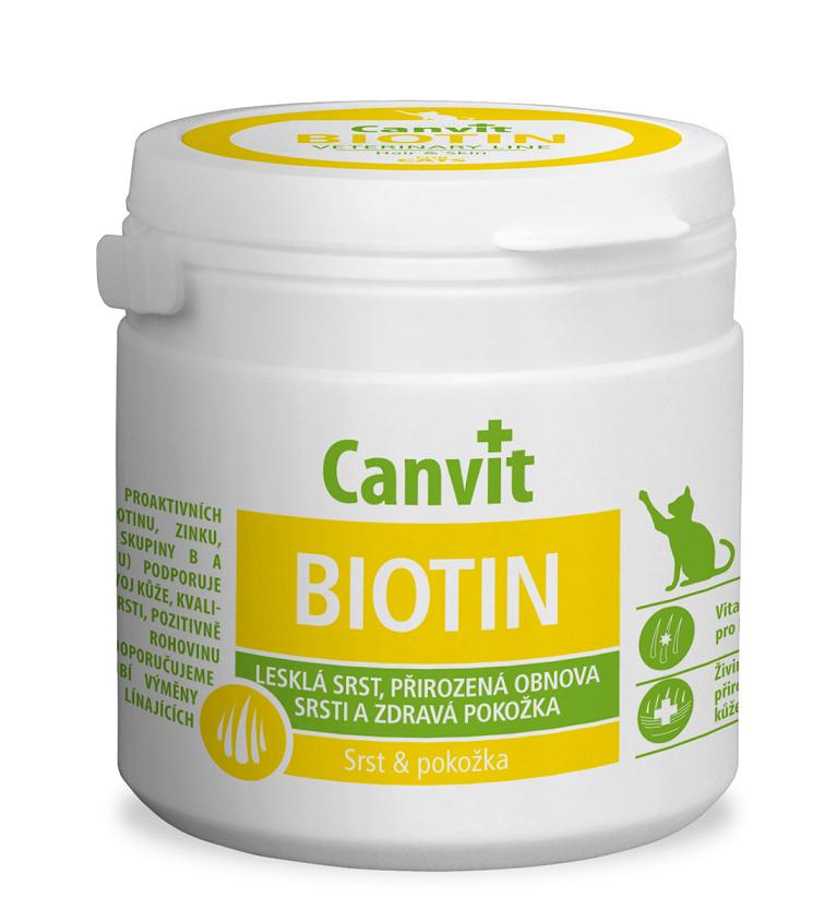 Canvit Biotin Біотин вітаміни для здоров'я шкіри і шерсті котів 100 г (50741)