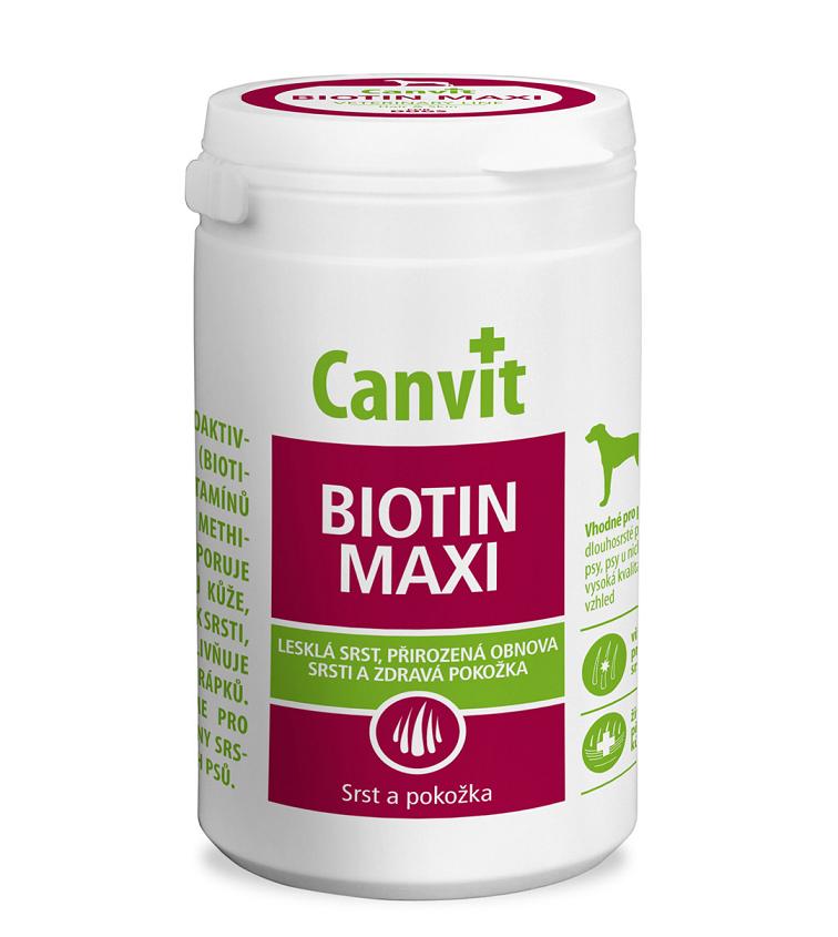 Canvit Biotin Maxi Канвит Биотин Макси здоровье кожи и блестящая шерсть у собак на каждый день 230 г