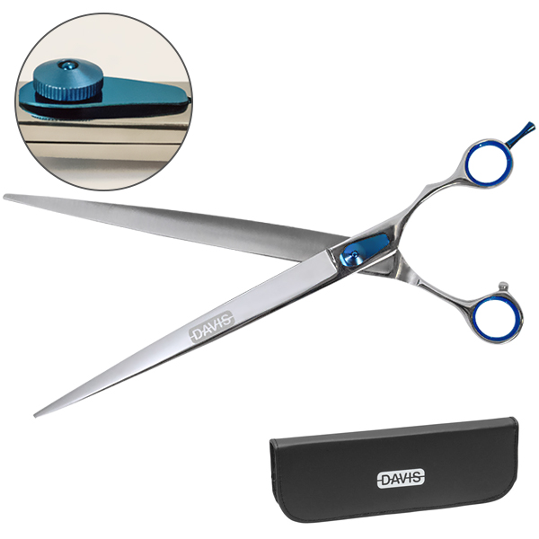 Davis Extreme Edge Blue Straight ПРЯМЫЕ ножницы для груминга 25 см (1204)