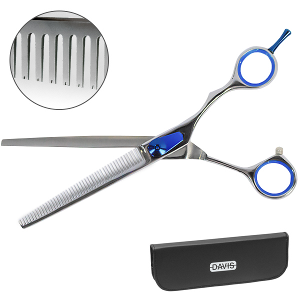 Davis Extreme Edge Blue Thinning філірувальні ножиці для грумінгу 17,8 см (1201)