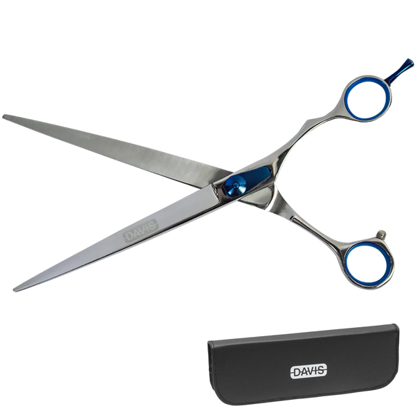 Davis Extreme Edge Blue Straight ПРЯМЫЕ ножницы для груминга 21 см (1205)