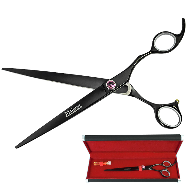Davis Majutsu Titanium Straight Профессиональные прямые ножницы для стрижки собак и кошек 21 см (1207)