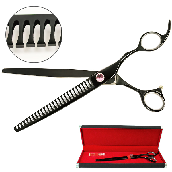 Davis Majutsu Titanium Thinning Профессиональные филировочные шанкерные ножницы для стрижки собак 20 см (1203)