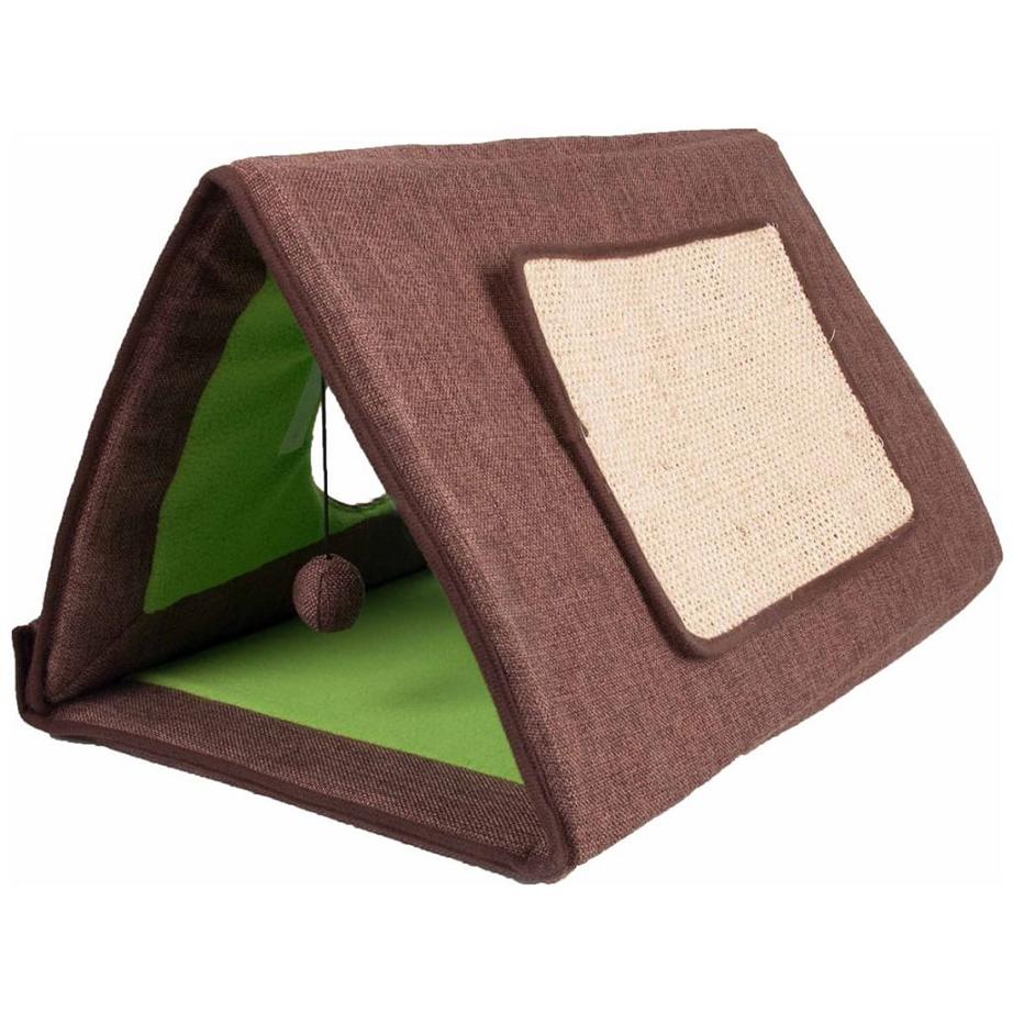 Flamingo Cat Tent 3in1 будиночок кігтеточка з іграшкою для котів 50х30х28 см (560311)