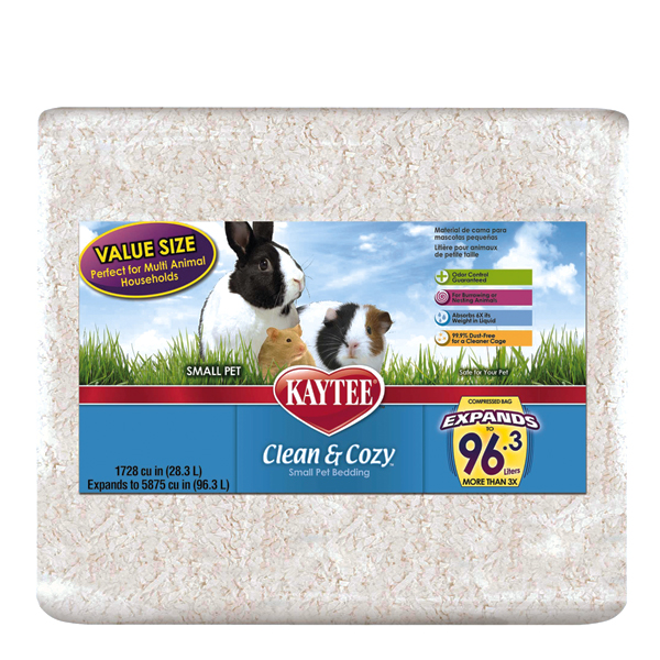 Kaytee (Кейти) Clean&Cozy White подстилка для грызунов целлюлоза белая 28 л