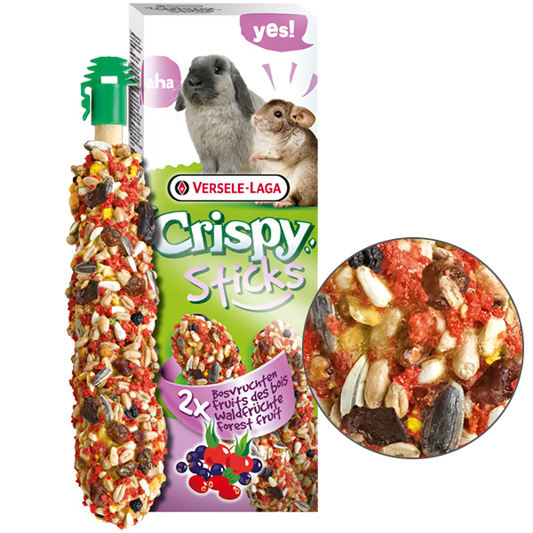 Versele Laga Crispy Sticks Forest Fruit ЛІСОВІ ФРУКТИ ласощі для кроликів і шиншил 2х55 г (620625)