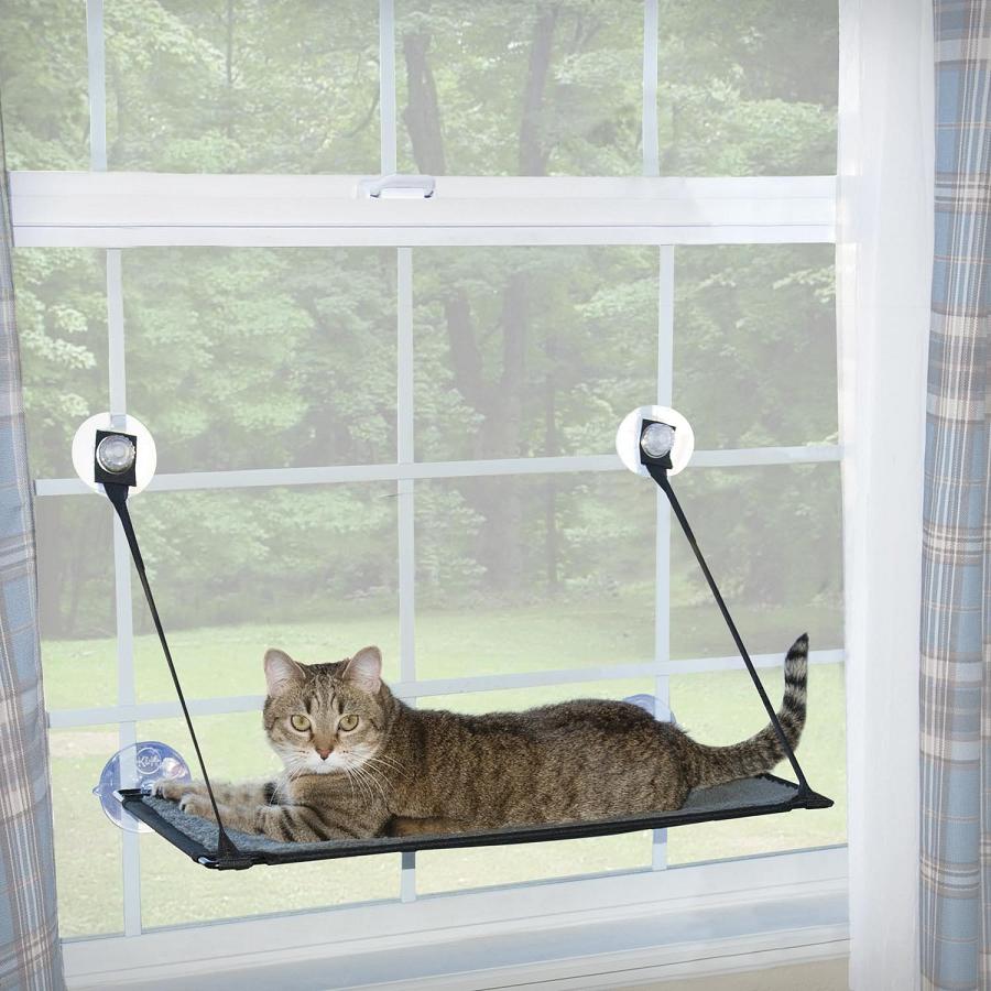 K&H Ez Mount Window Kitty Sill спальное место полочка на окно для кошек 58 х 30 см