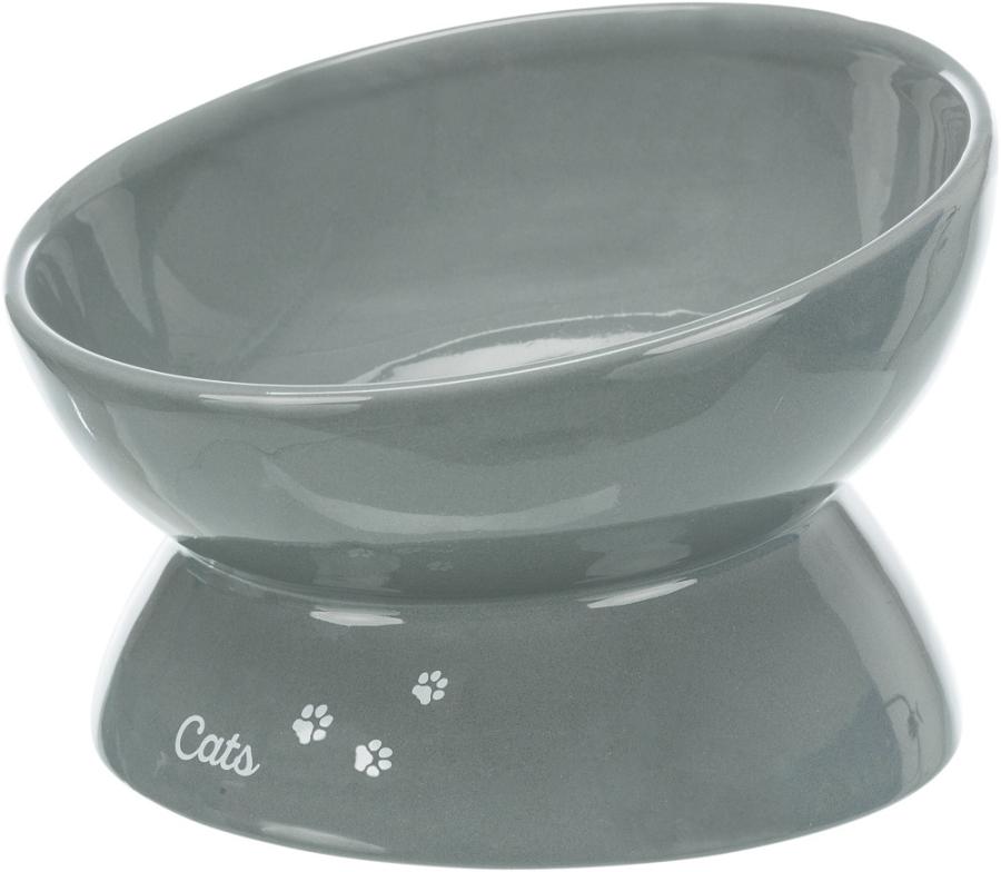 Trixie Ceramic Bowl XXL Raised Grey миска керамічна для котів 350 мл (24805)
