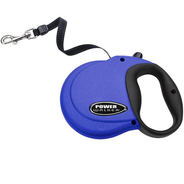 Power Walker Lit"l Pals Mini Blue рулетка-поводок для собак 3,6 м, до 7 кг (08702)