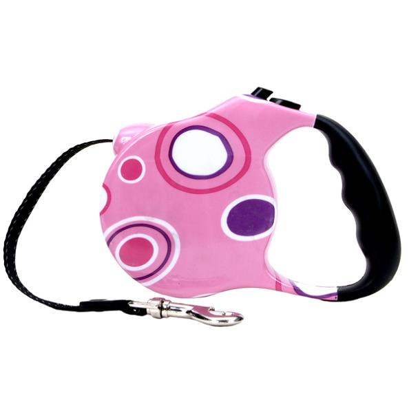 Fashion Walker Pink рулетка-поводок для собак 3 м (08721)