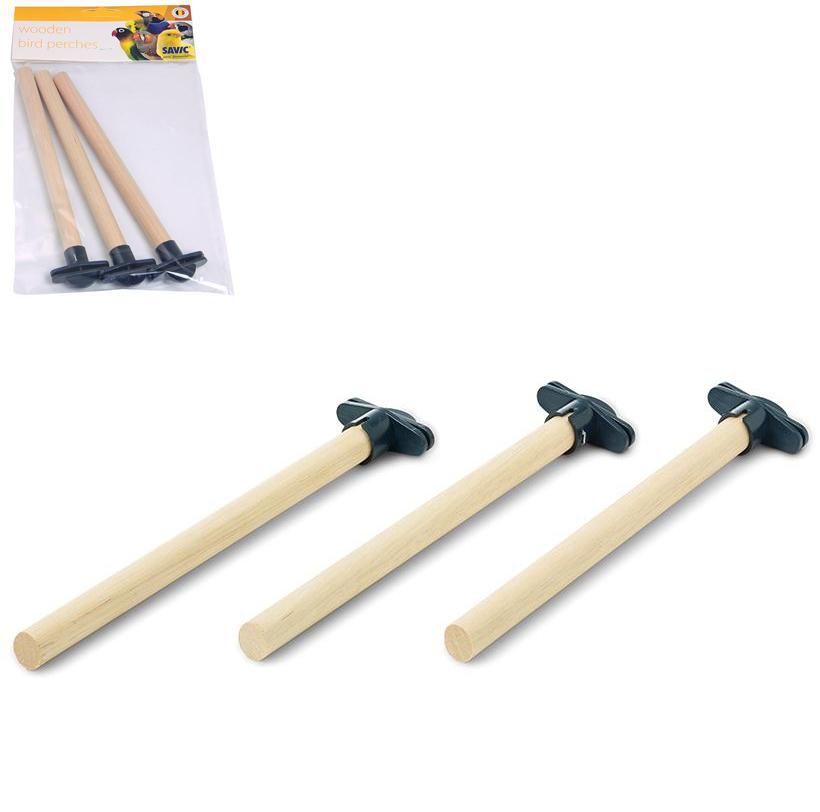Savic Acacia Wooden Perches дерев'яна жердина для птахів 18 см х 12 мм 3 шт (5900) Savic Acacia Wooden Perches дерев'яна жердина для птахів 18 см х 12 мм 3 шт (5900)