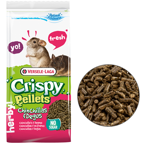 Versele-Laga Crispy Pellets Chinchilla & Degu гранулированна зерновая смесь корм для шиншили 1 кг (615065)