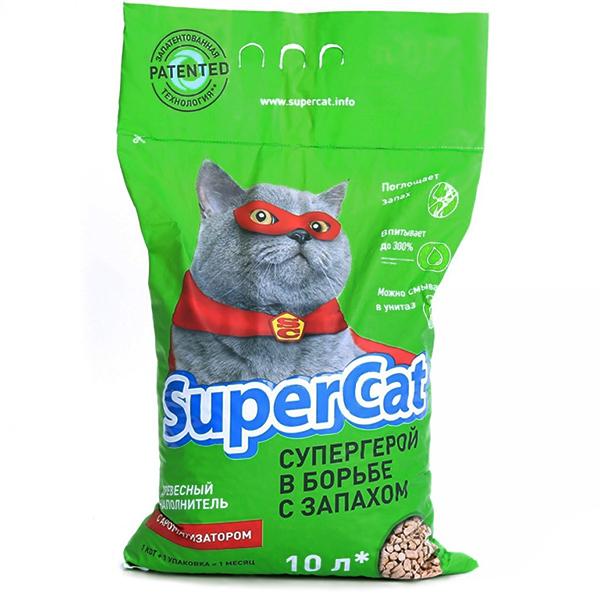 SuperCat З АРОМАТИЗАТОРОМ ДЕРЕВНИЙ наповнювач для котячих туалетів 3 кг (88102)