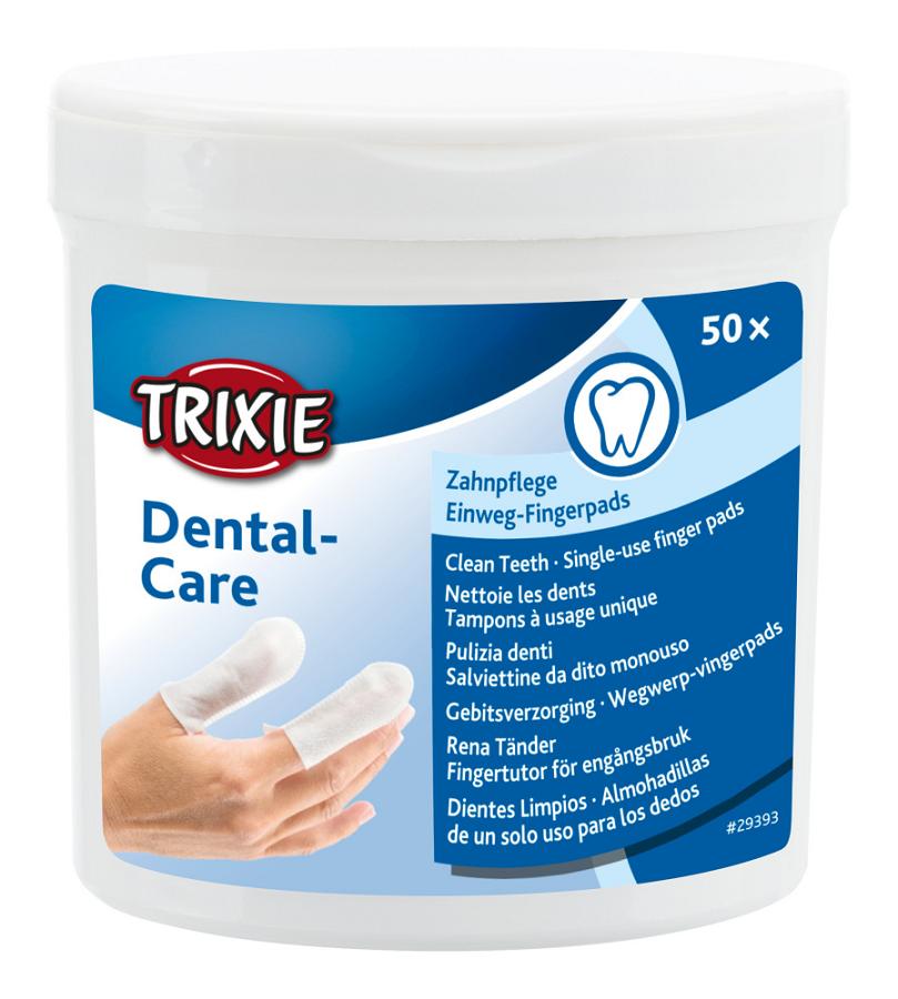 Trixie Dental-Care Single-use finger pads подушечки для догляду за зубами собак 50 шт (29393)