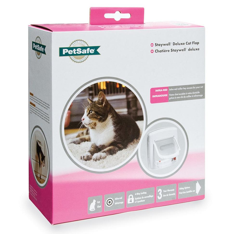 PetSafe Staywell Infra Red 4 Way Locking Deluxe Cat Flap дверцята для котів з програмним ключем (500/500EF)