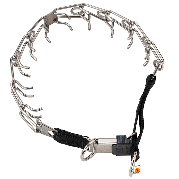 Sprenger Ultra Plus строгий ошейник удлиненный ClicLock нержавеющая сталь 3,2 мм 52 см (50026_010_55)