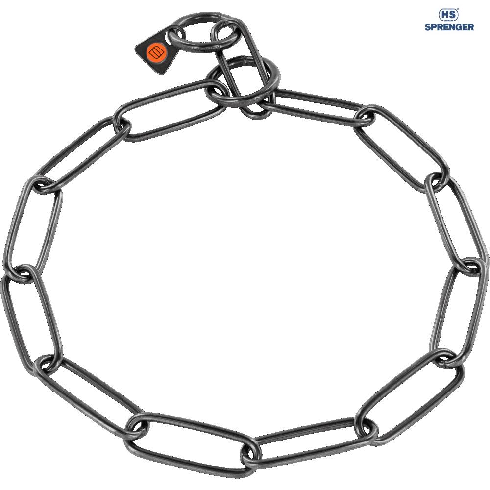 Sprenger Long Links нашийник ланцюжок для собак чорна сталь 3 мм 57 см (51506_057_57)