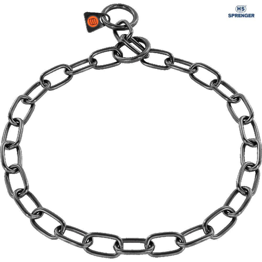Sprenger Long Link ошейник для собак среднее звено черная сталь 3 мм 60 см (51541_060_57)